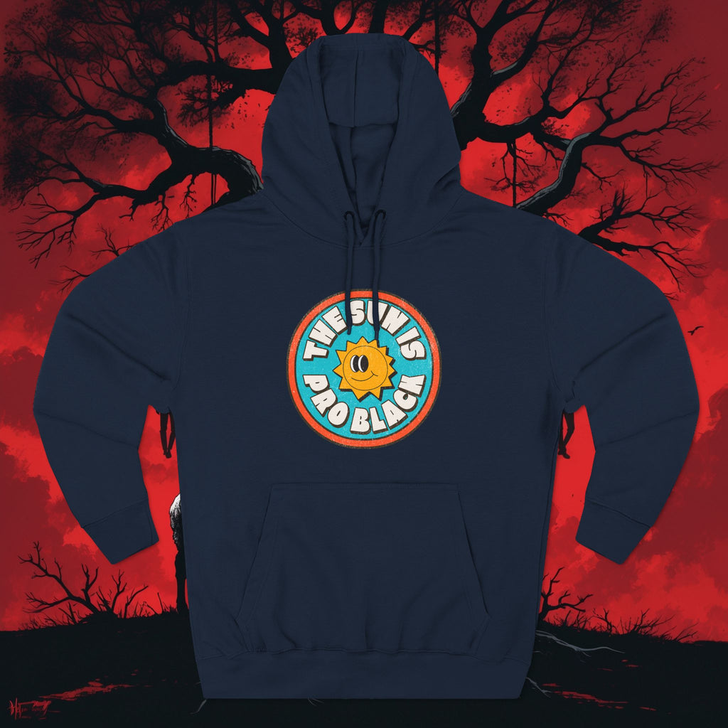 The Sun Is Pro Black – Graphic Fleece Pullover
