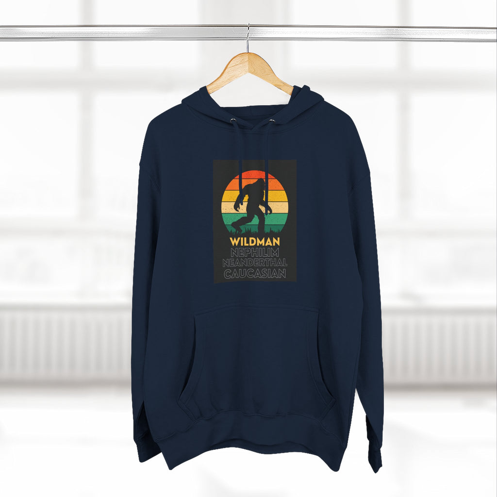Wildman Graphic Hoodie —Retro Sunset Design