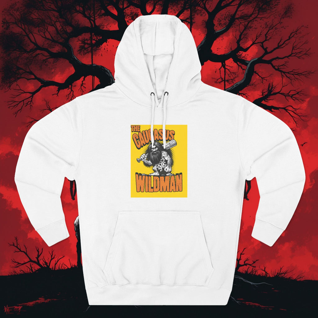 Hoodie — 'Caucasus Wildman' Graphic Fleece Hoodie