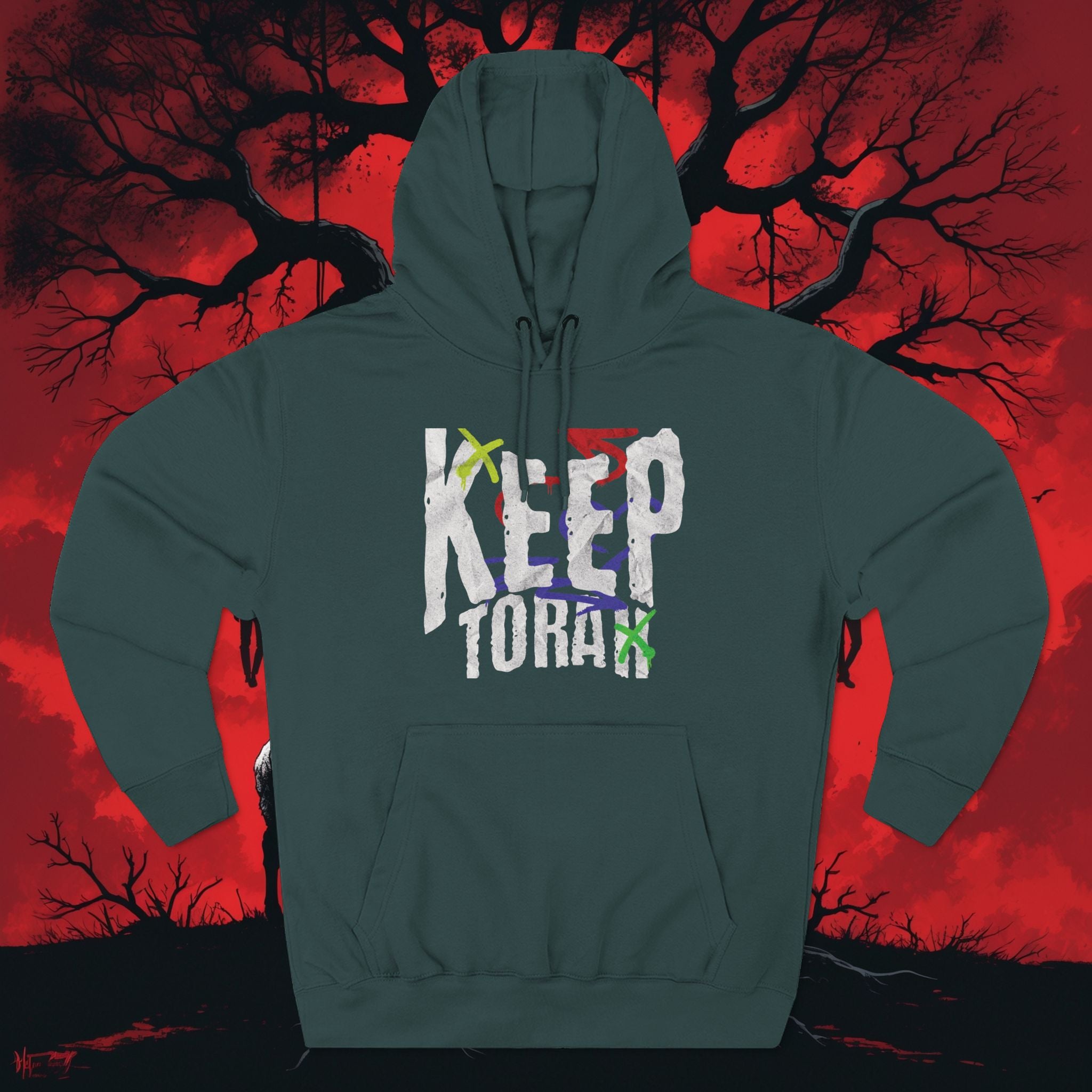 Keep Torah Hoodie —  Graphic Fleece Hoodie