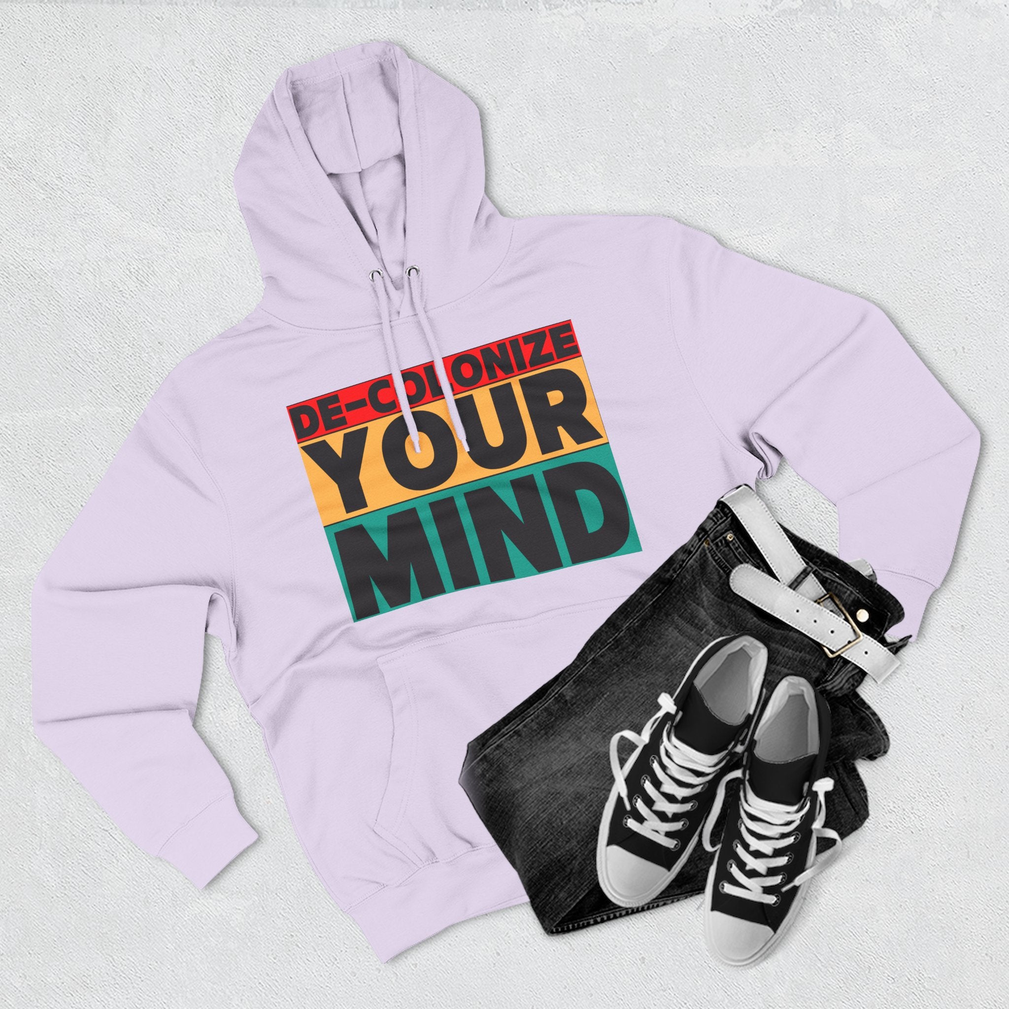 Decolonize Your Mind Hoodie — Bold Graphic Statement Pullover
