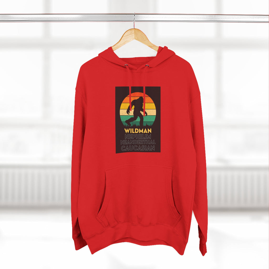 Wildman Graphic Hoodie —Retro Sunset Design