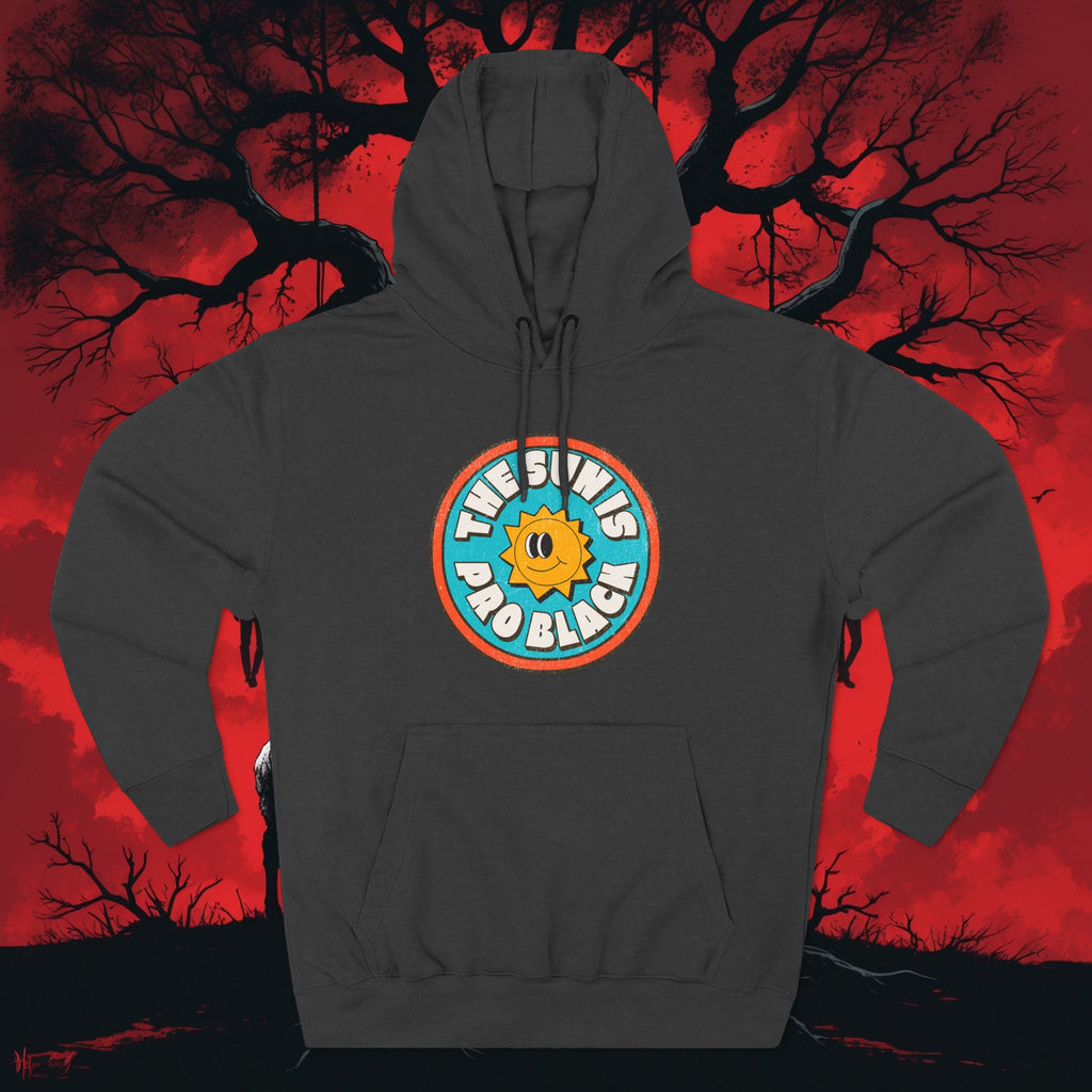 The Sun Is Pro Black – Graphic Fleece Pullover
