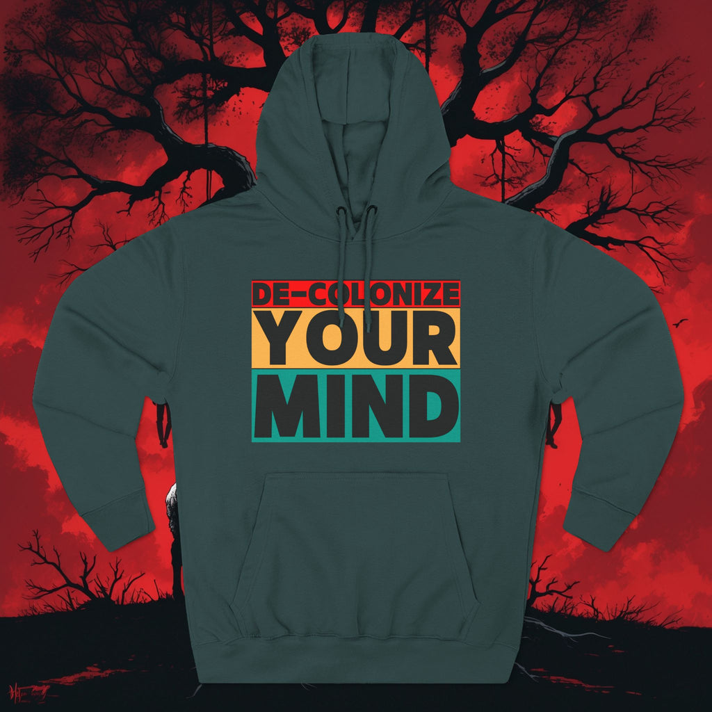 Decolonize Your Mind Hoodie — Bold Graphic Statement Pullover