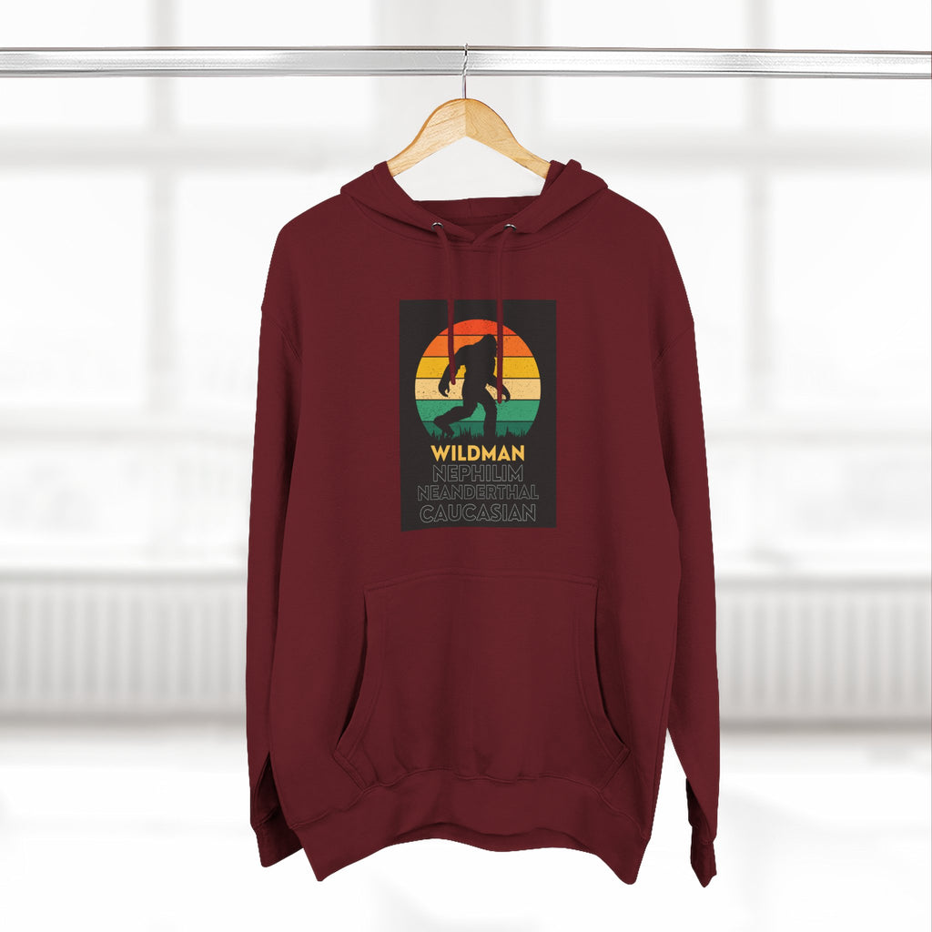 Wildman Graphic Hoodie —Retro Sunset Design