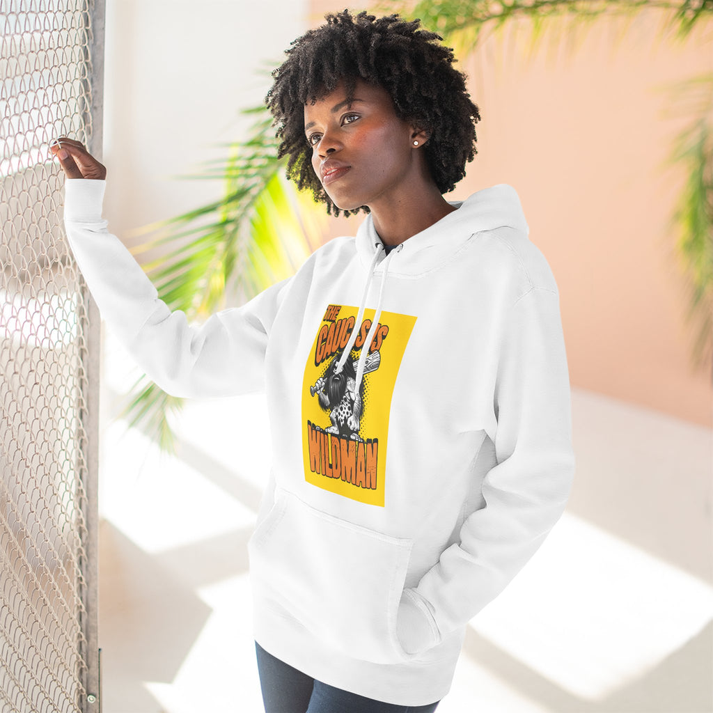 Hoodie — 'Caucasus Wildman' Graphic Fleece Hoodie