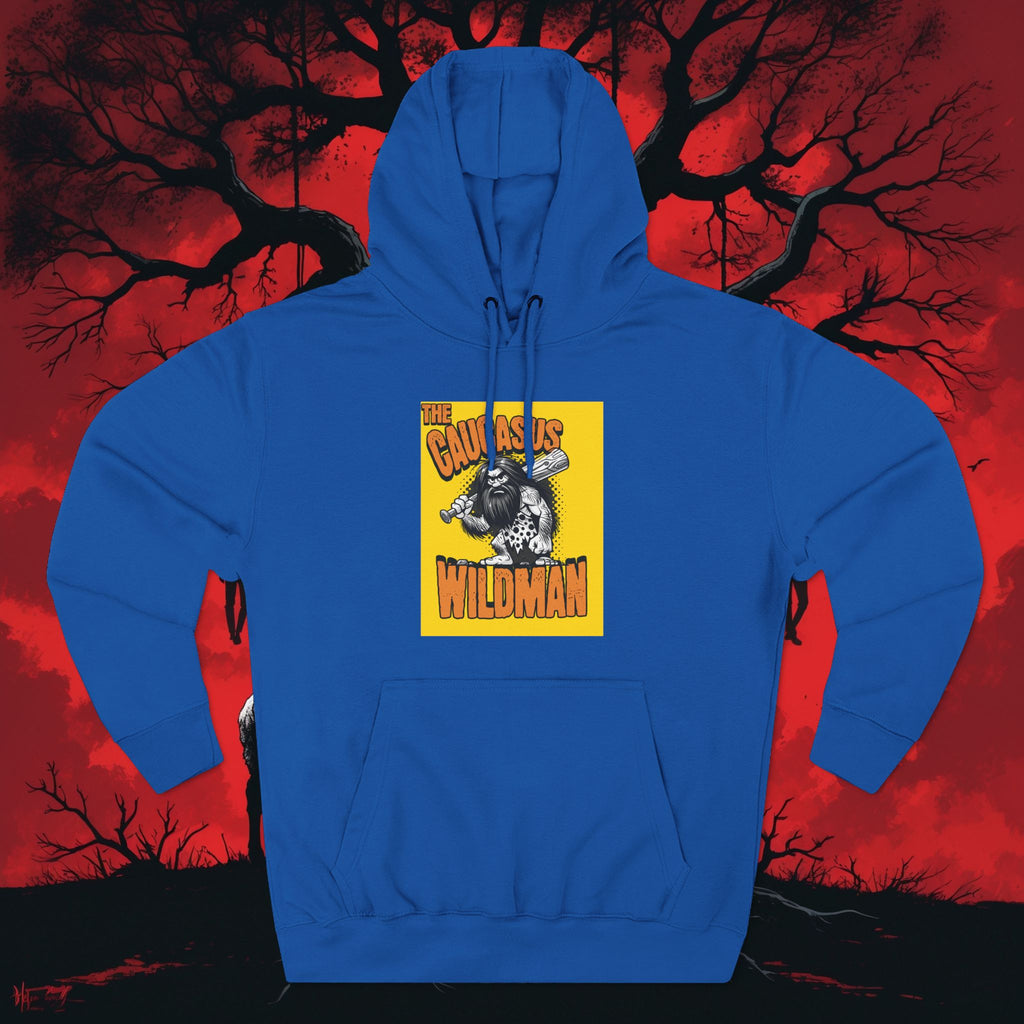 Hoodie — 'Caucasus Wildman' Graphic Fleece Hoodie