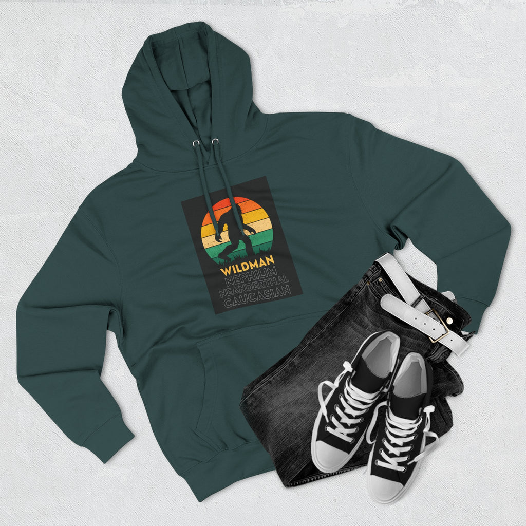 Wildman Graphic Hoodie —Retro Sunset Design