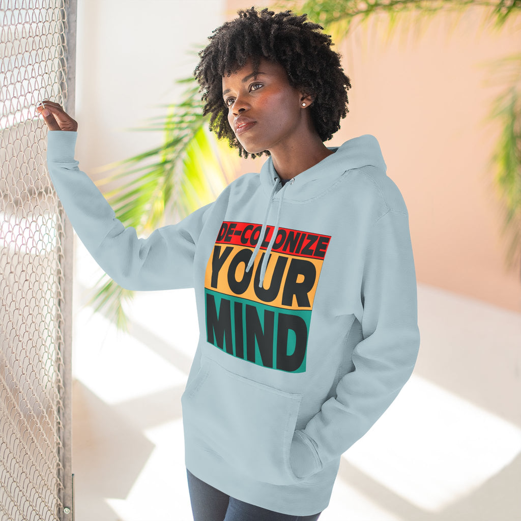 Decolonize Your Mind Hoodie — Bold Graphic Statement Pullover