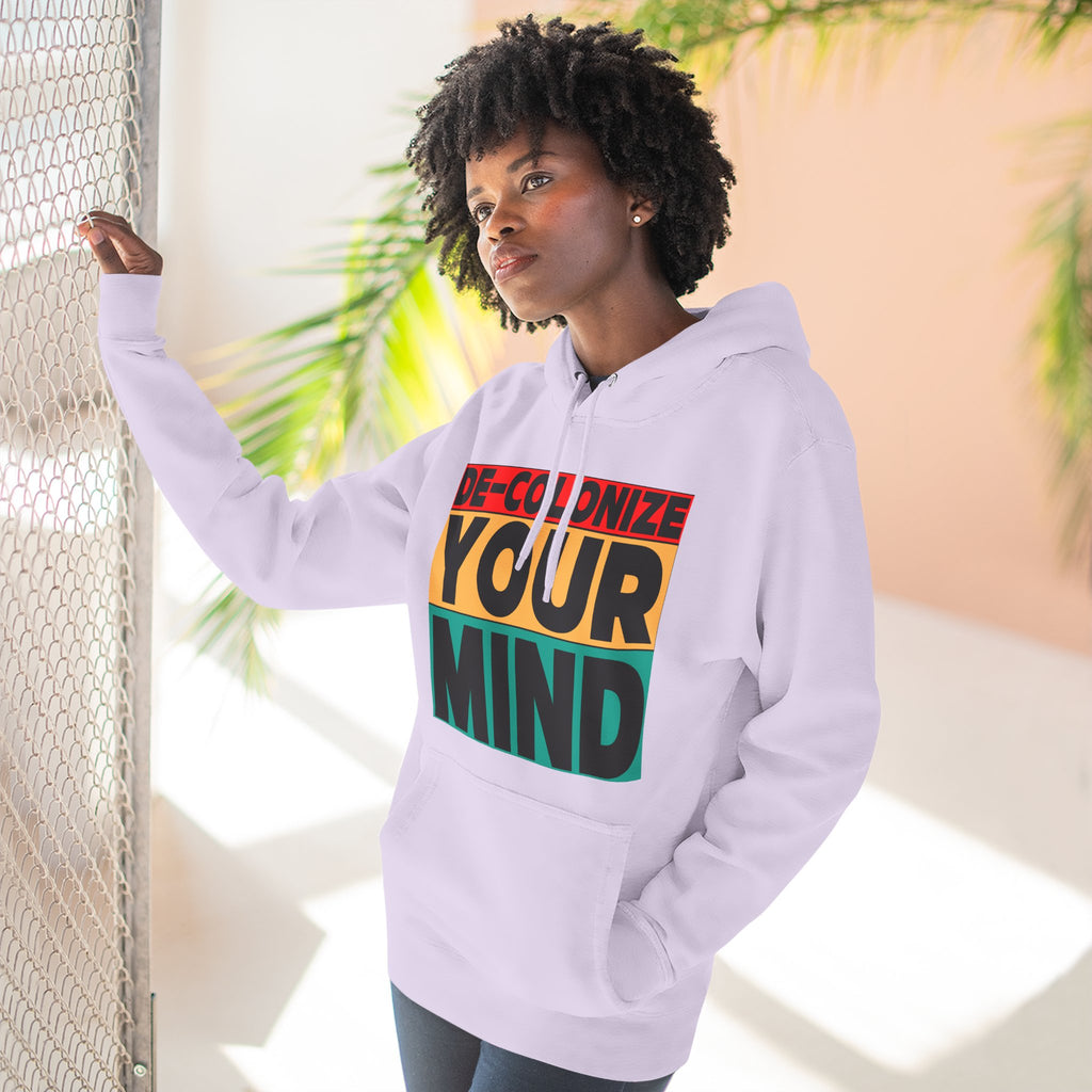 Decolonize Your Mind Hoodie — Bold Graphic Statement Pullover