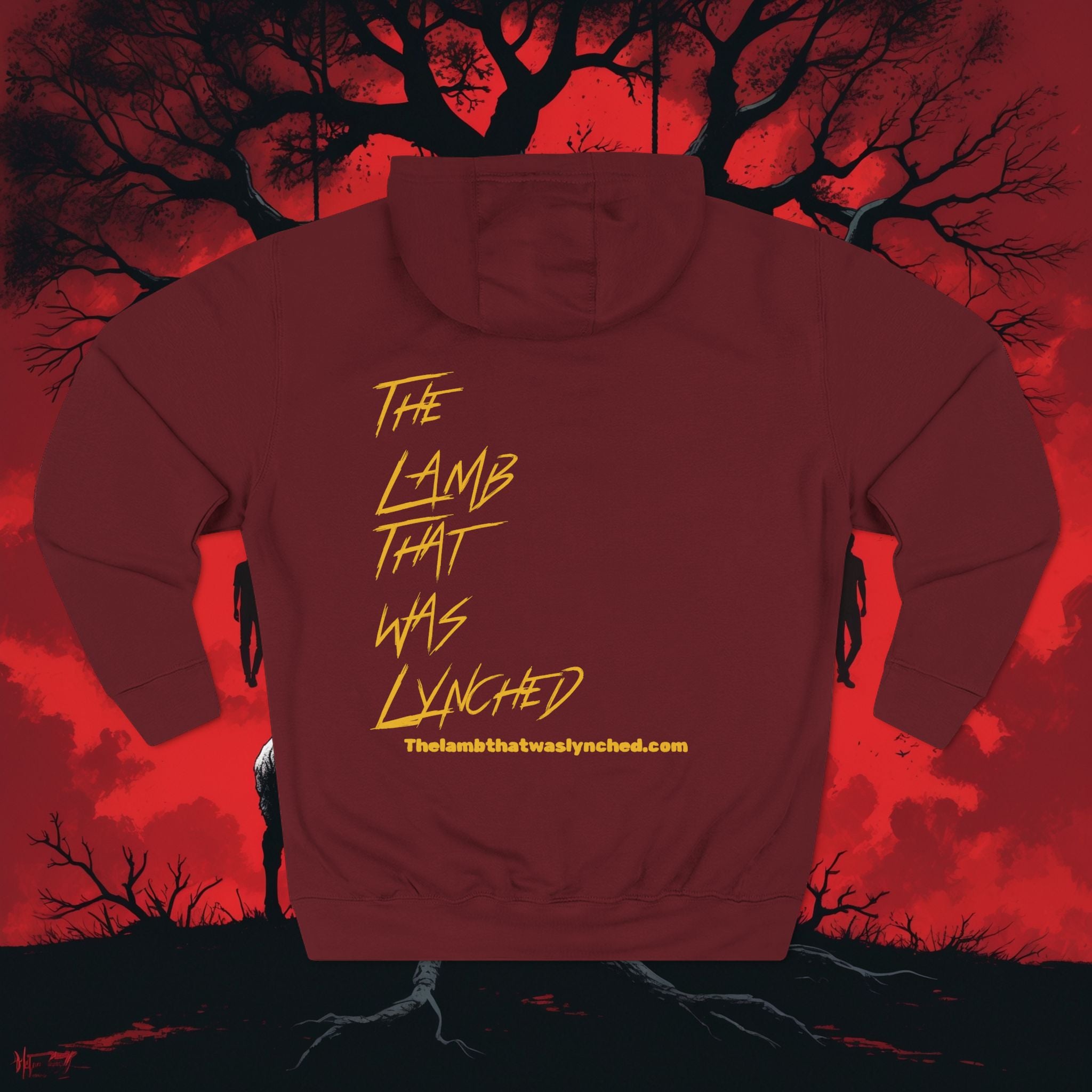 Wildman Graphic Hoodie —Retro Sunset Design