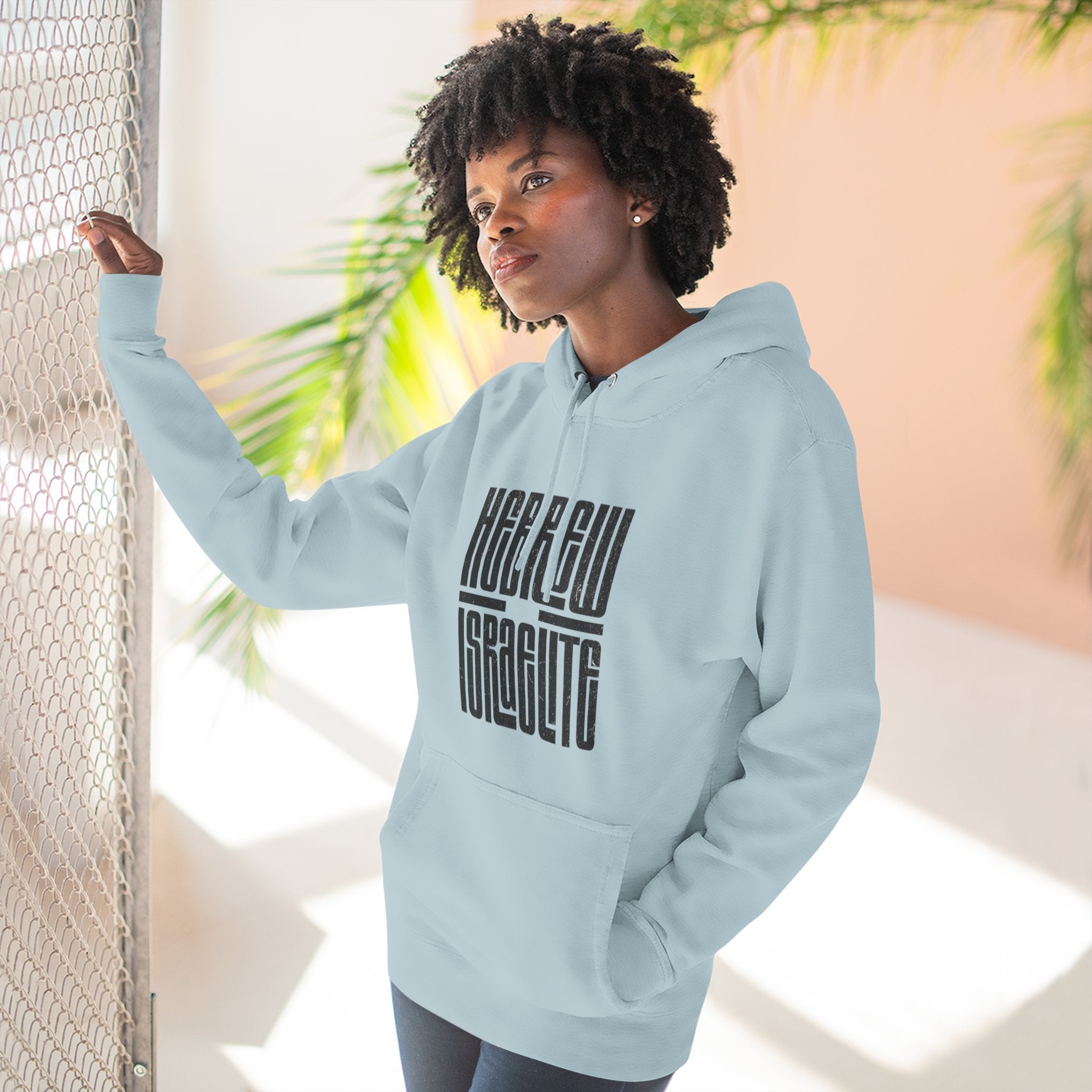 Hoodie — "Hebrew Israelite' Graphic Fleece Hoodie