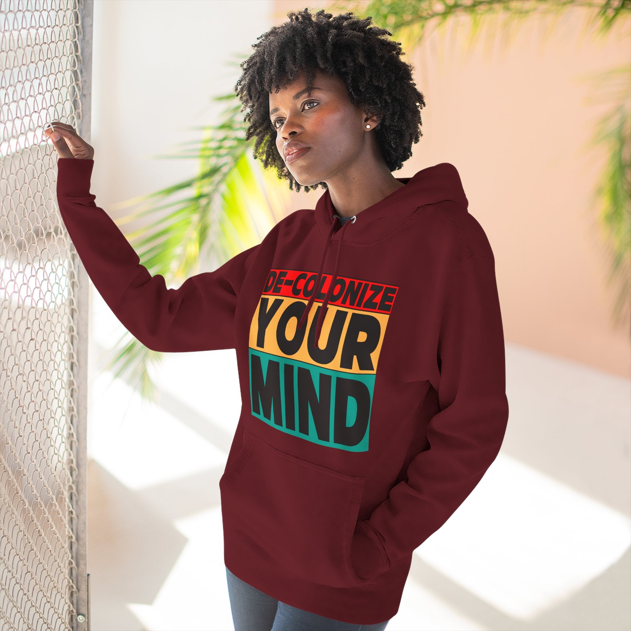 Decolonize Your Mind Hoodie — Bold Graphic Statement Pullover