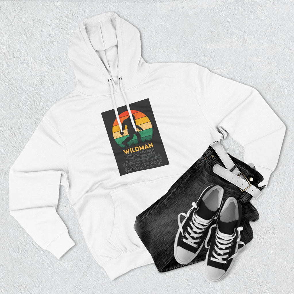 Wildman Graphic Hoodie —Retro Sunset Design