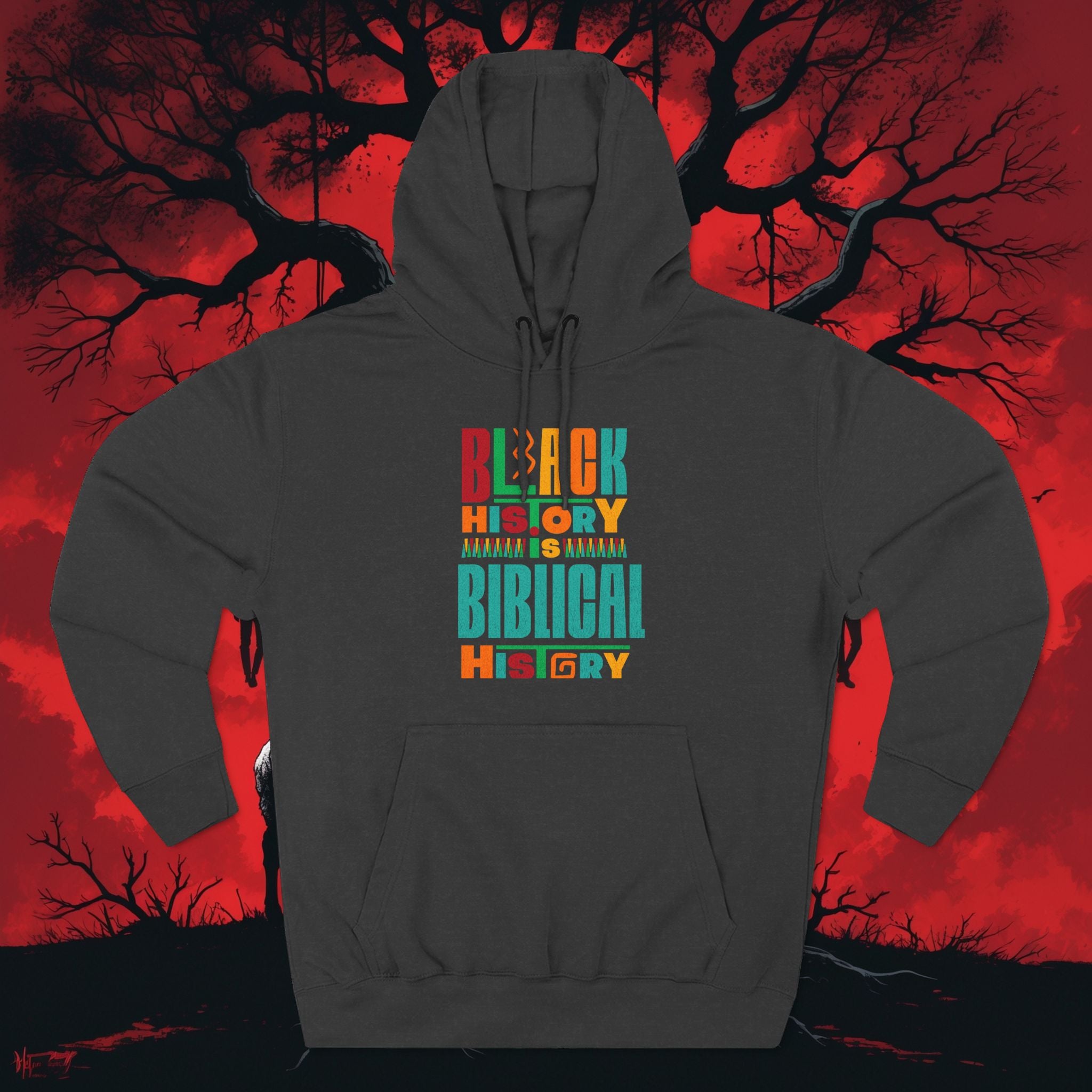 Biblical Black History Hoodie — " Fleece Pullover