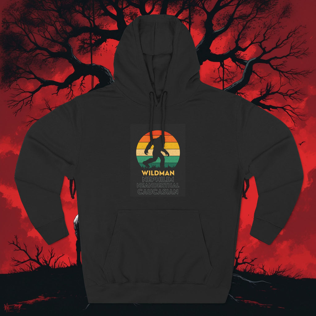 Wildman Graphic Hoodie —Retro Sunset Design