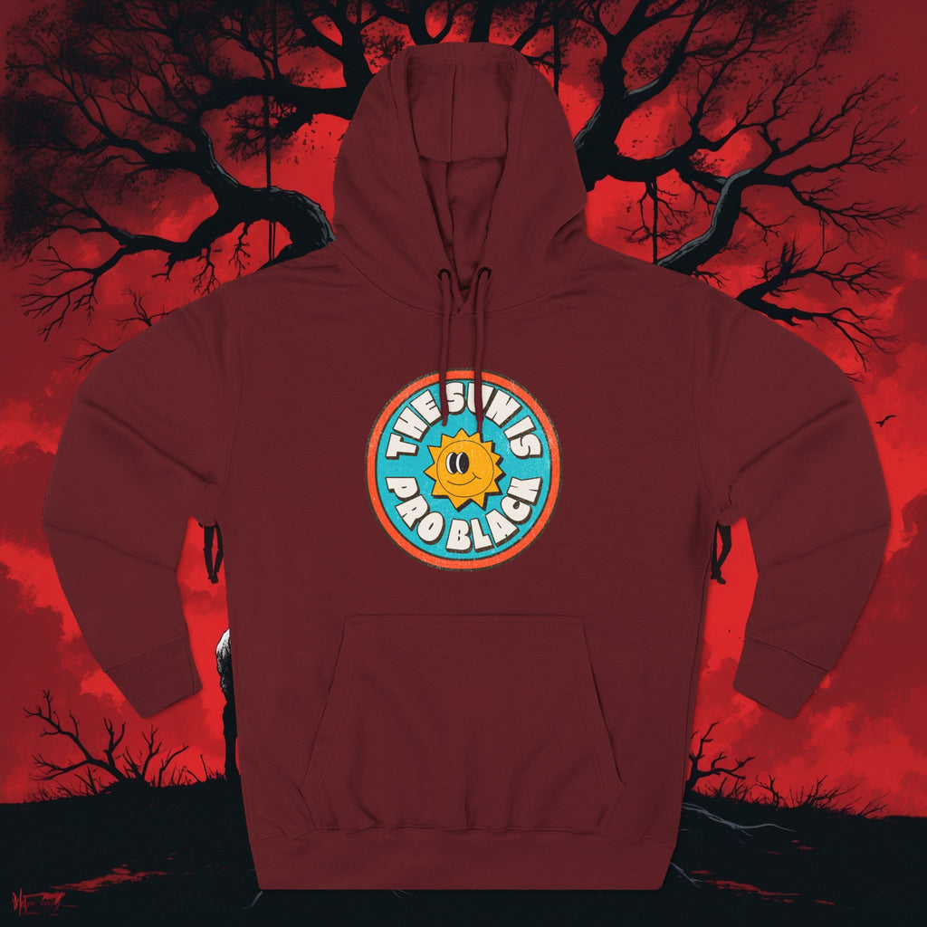 The Sun Is Pro Black – Graphic Fleece Pullover