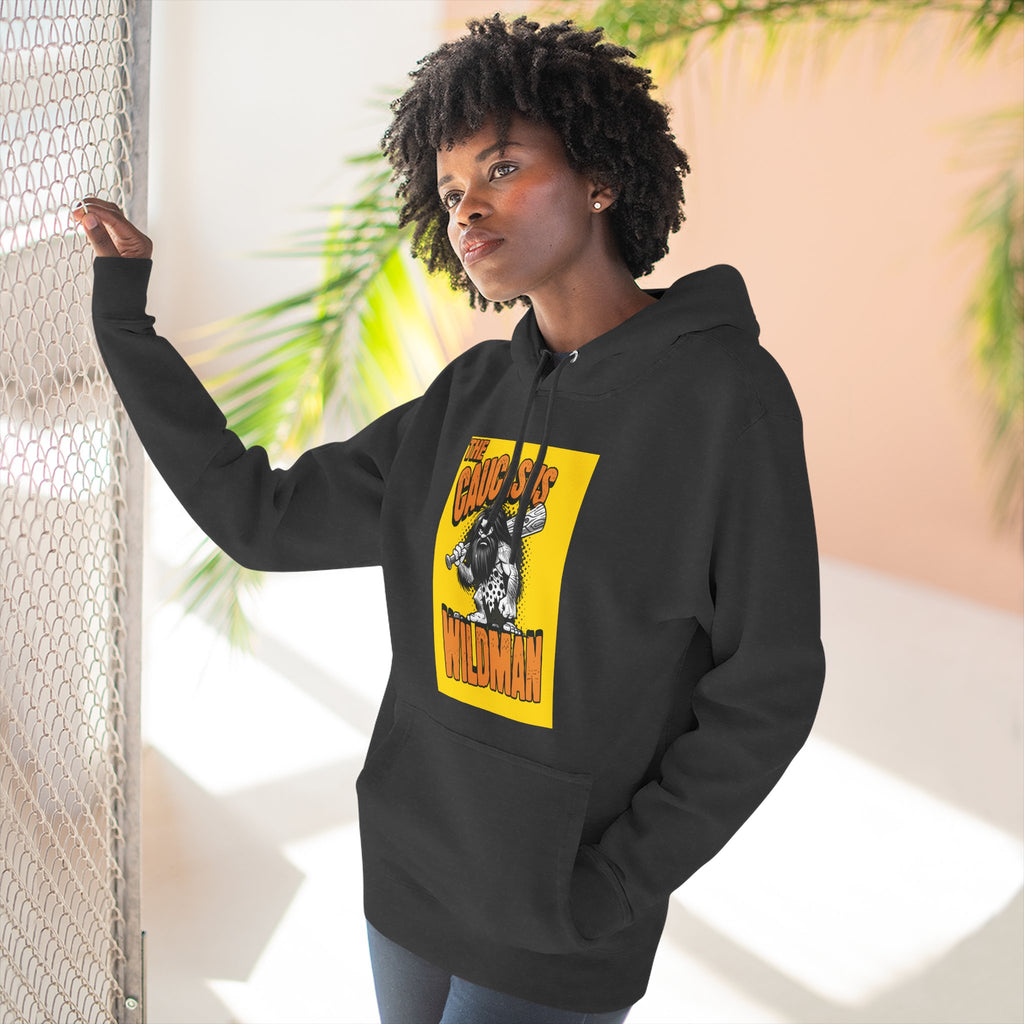 Hoodie — 'Caucasus Wildman' Graphic Fleece Hoodie