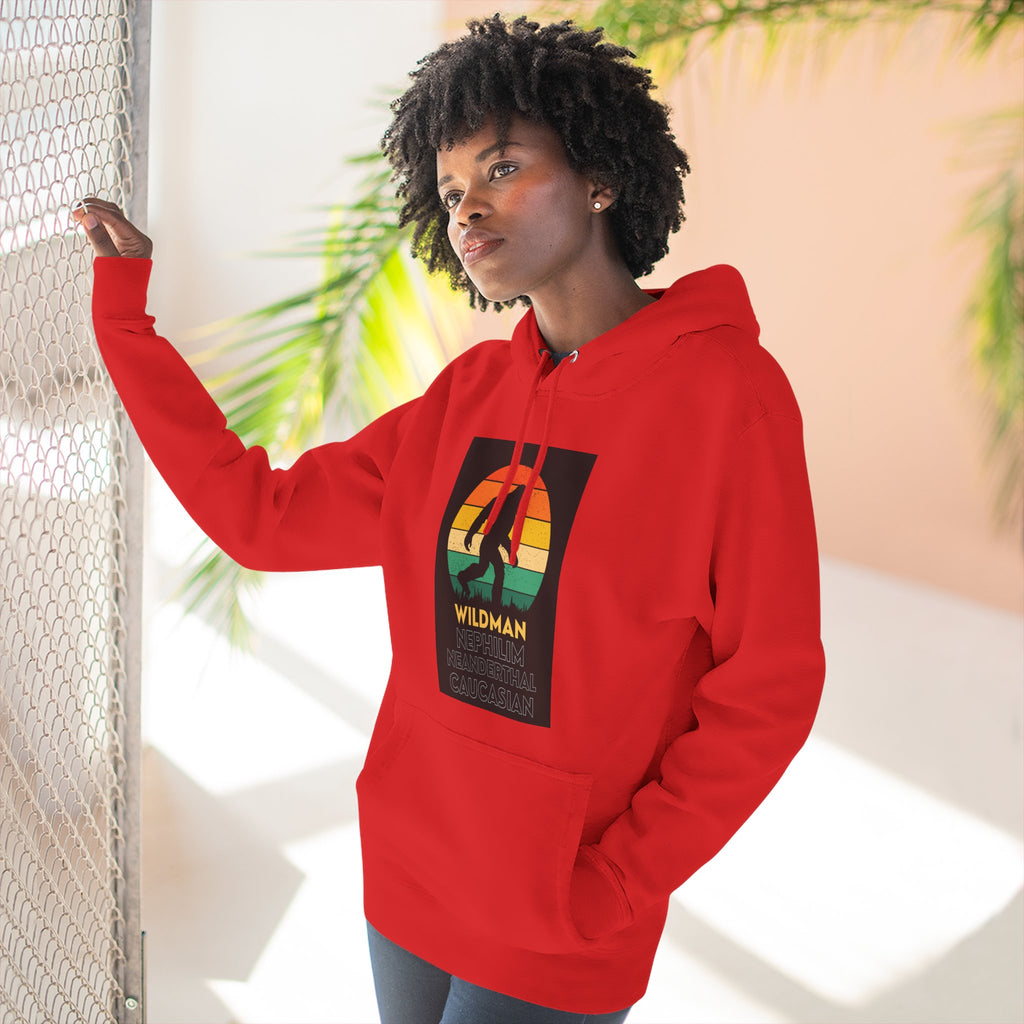Wildman Graphic Hoodie —Retro Sunset Design