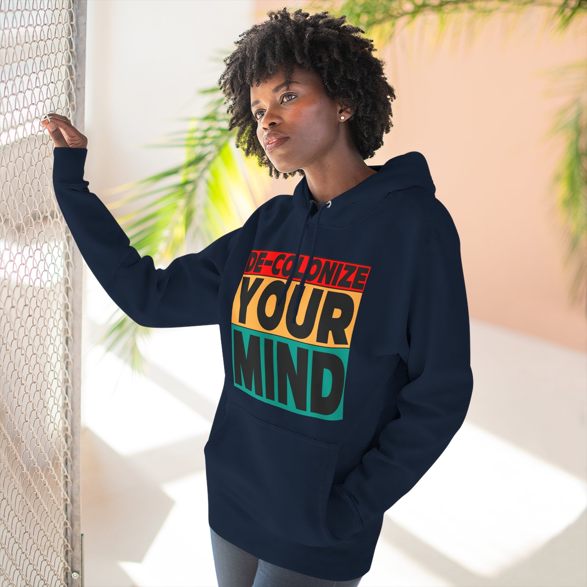 Decolonize Your Mind Hoodie — Bold Graphic Statement Pullover