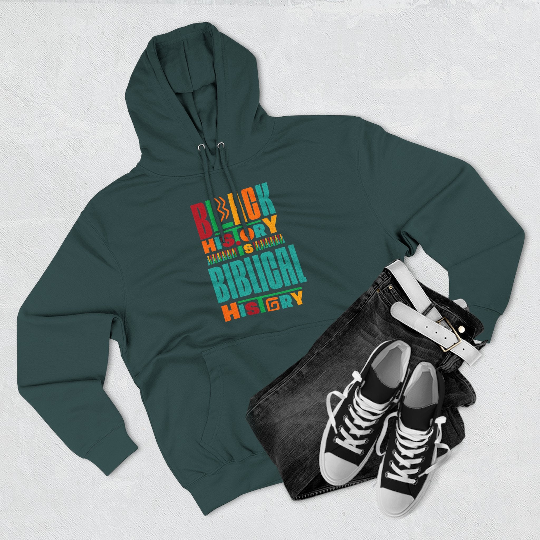Biblical Black History Hoodie — " Fleece Pullover