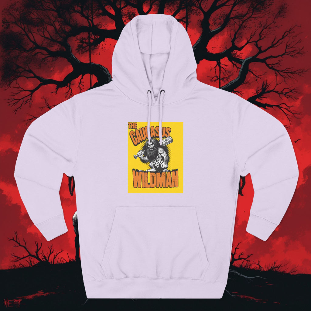 Hoodie — 'Caucasus Wildman' Graphic Fleece Hoodie