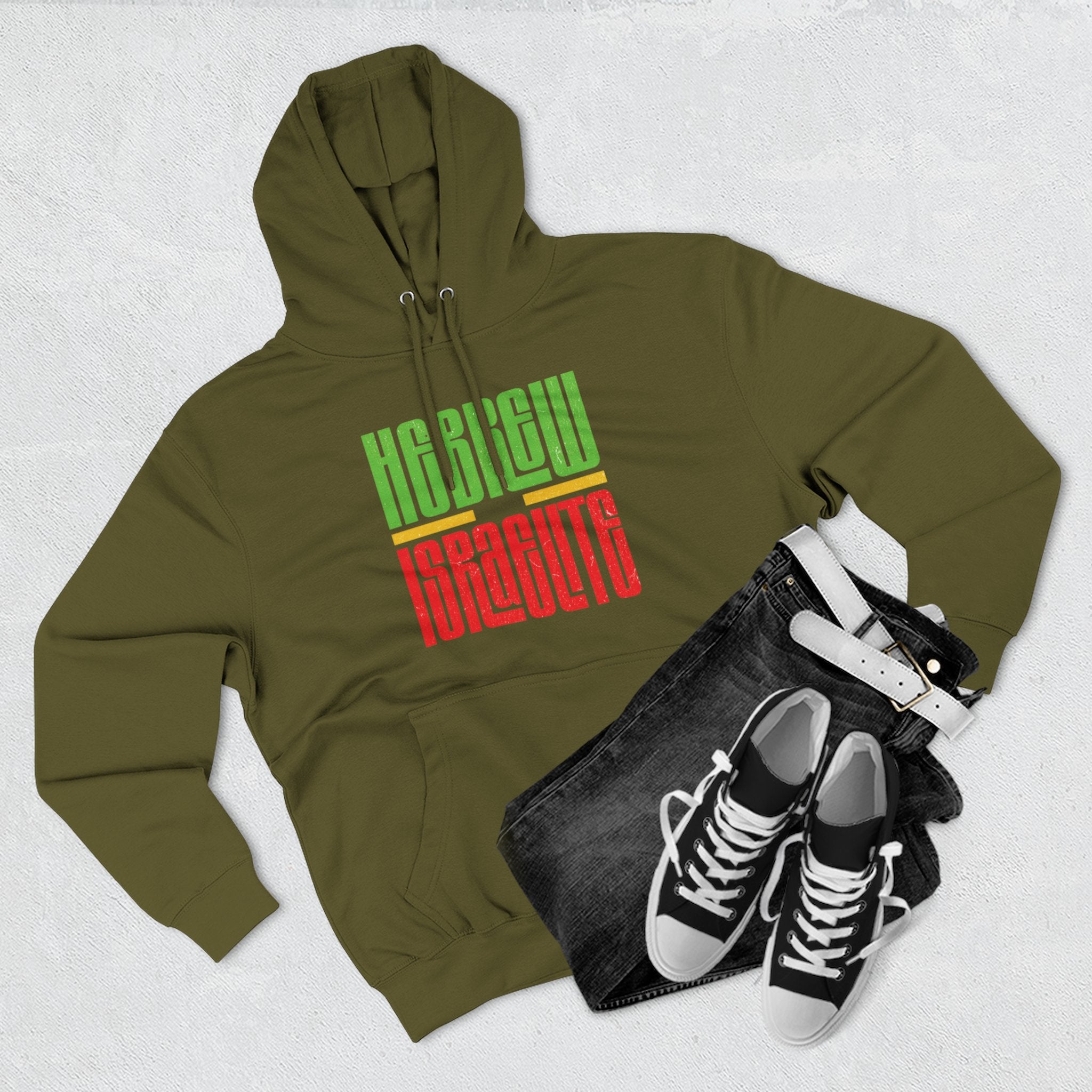Hoodie — "Hebrew Israelite' Graphic Fleece Hoodie