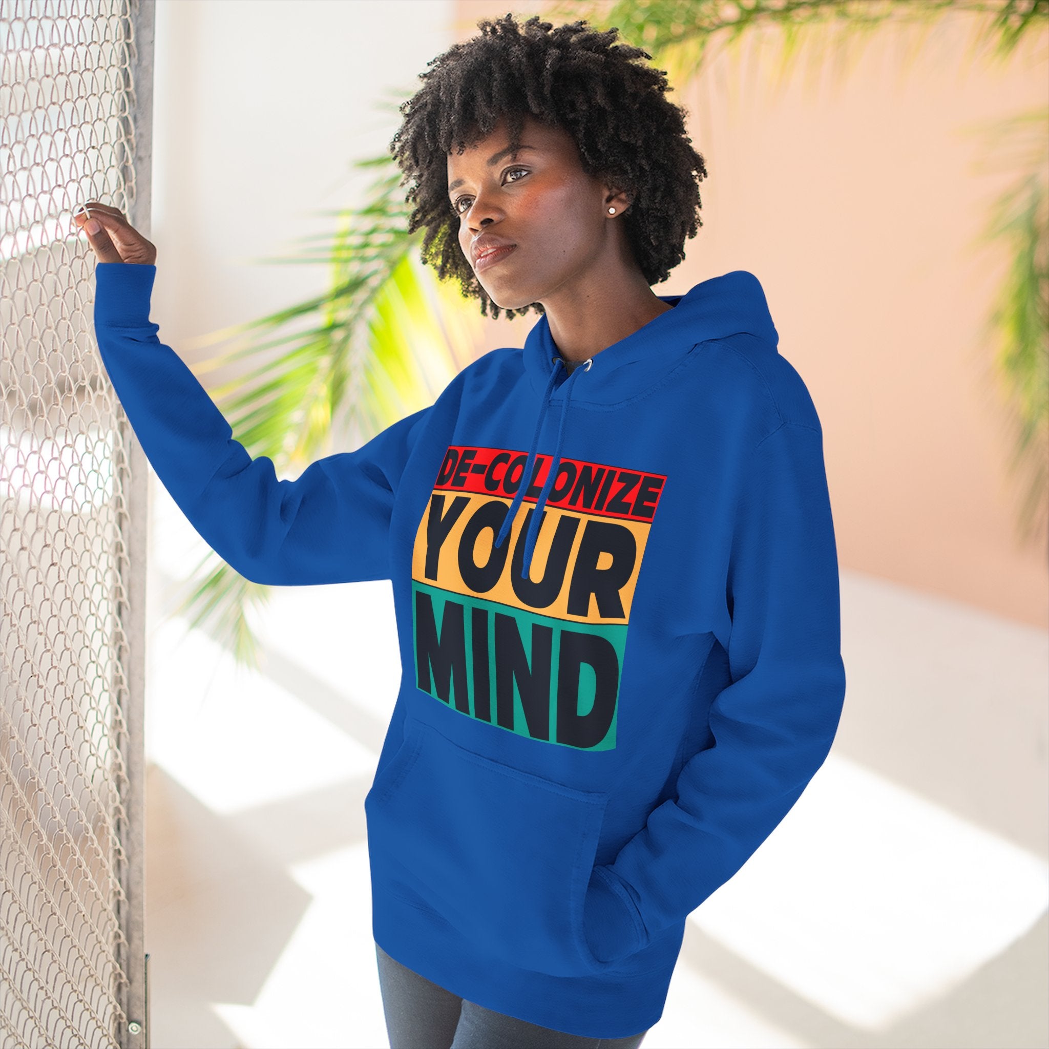 Decolonize Your Mind Hoodie — Bold Graphic Statement Pullover
