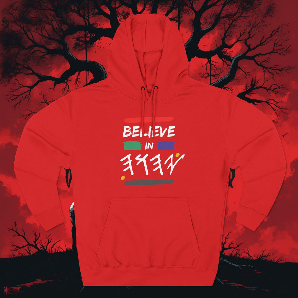 Three-Panel Fleece Hoodie — Believe In Yahuah