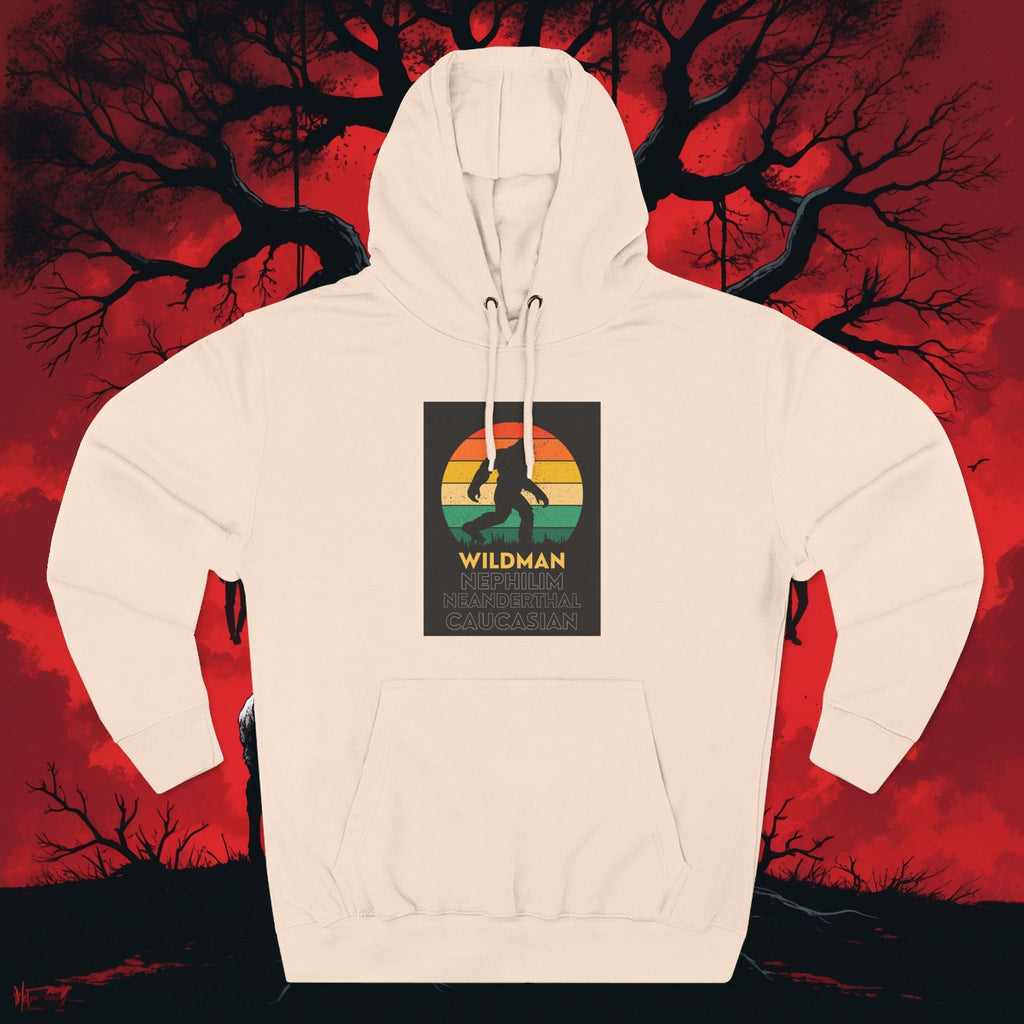 Wildman Graphic Hoodie —Retro Sunset Design