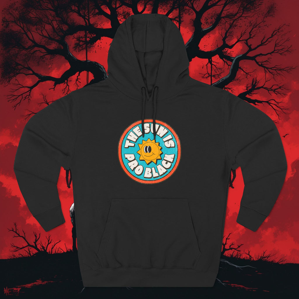 The Sun Is Pro Black – Graphic Fleece Pullover