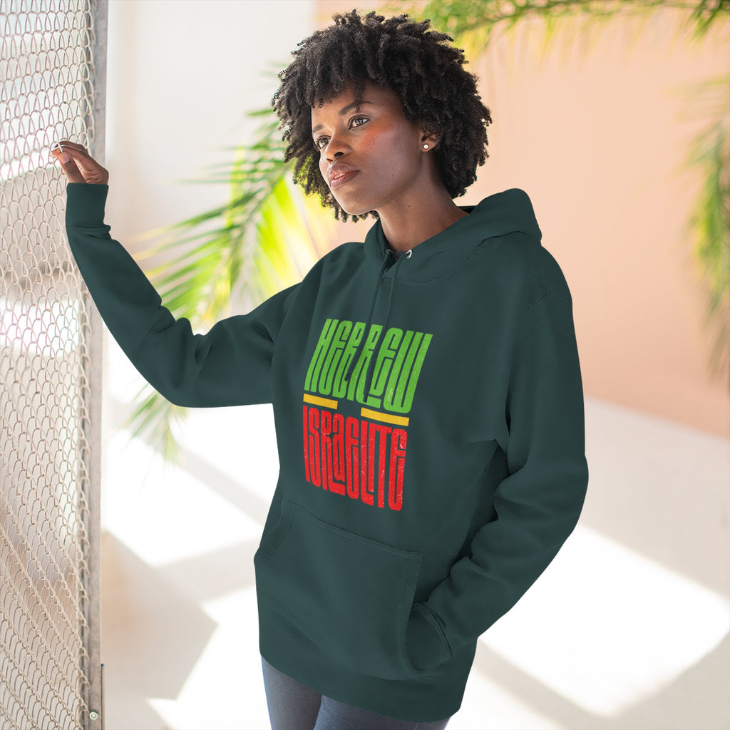 Hoodie — "Hebrew Israelite' Graphic Fleece Hoodie