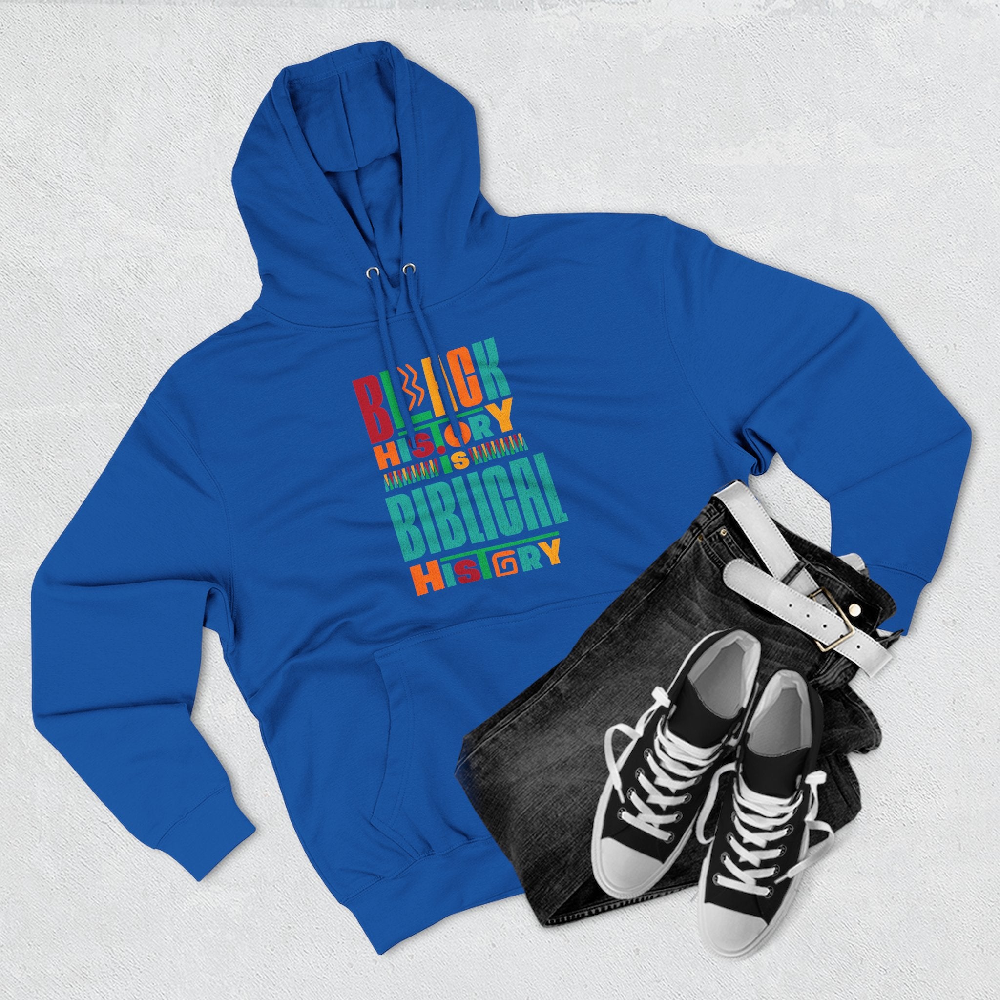 Biblical Black History Hoodie — " Fleece Pullover