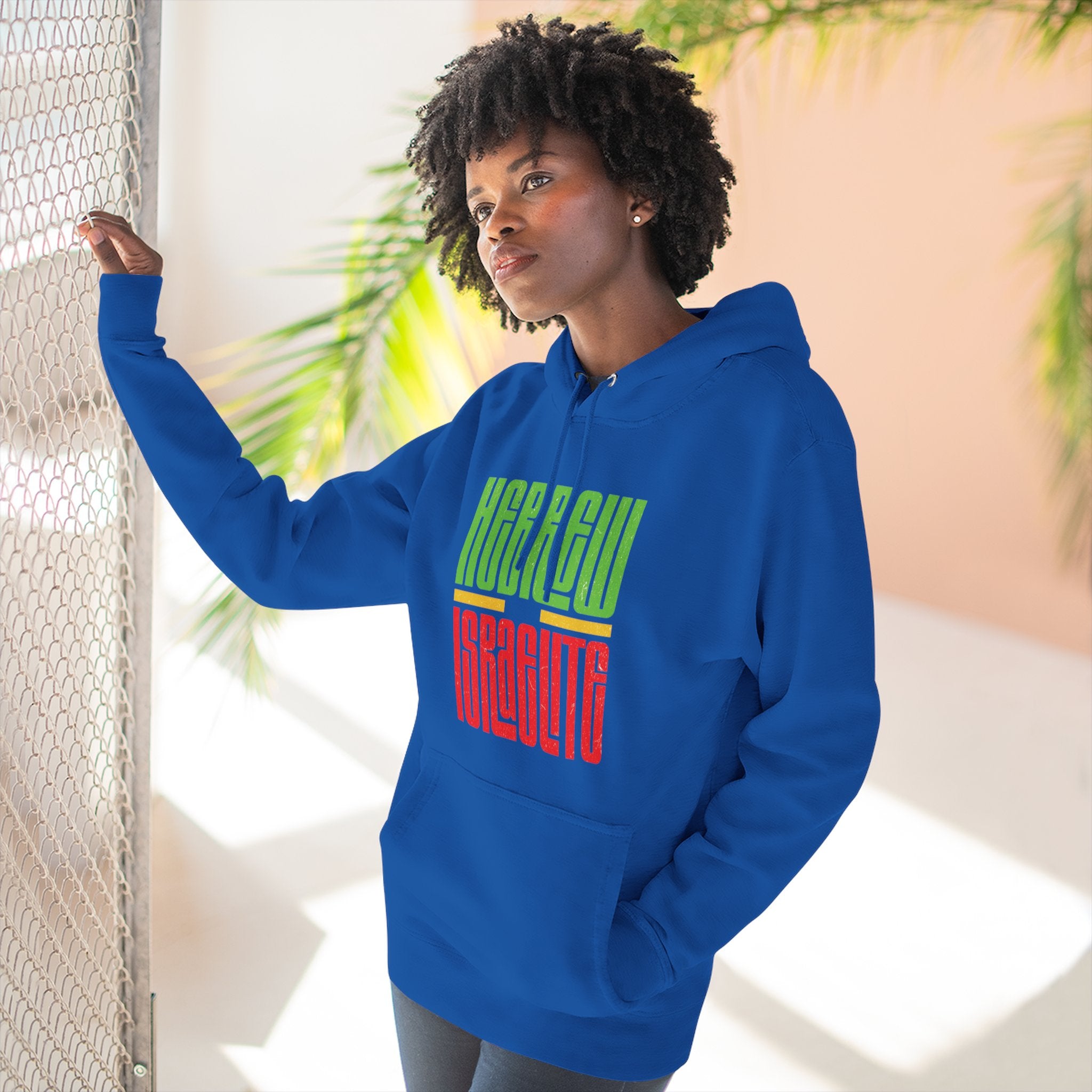 Hoodie — "Hebrew Israelite' Graphic Fleece Hoodie