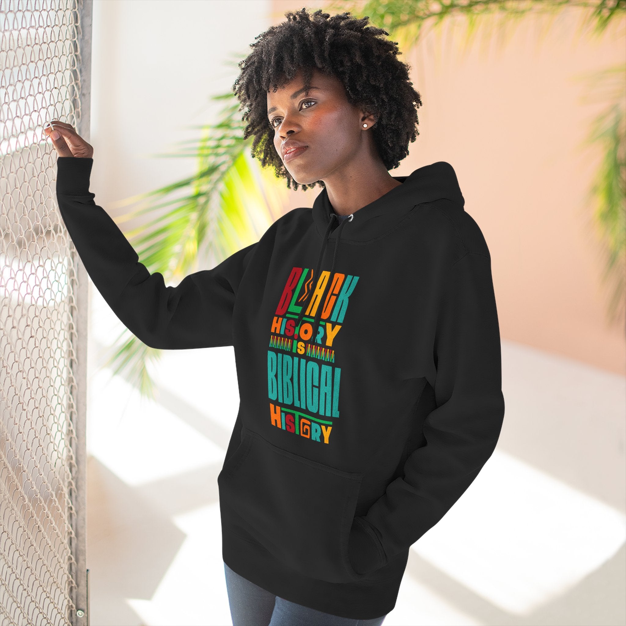 Biblical Black History Hoodie — " Fleece Pullover