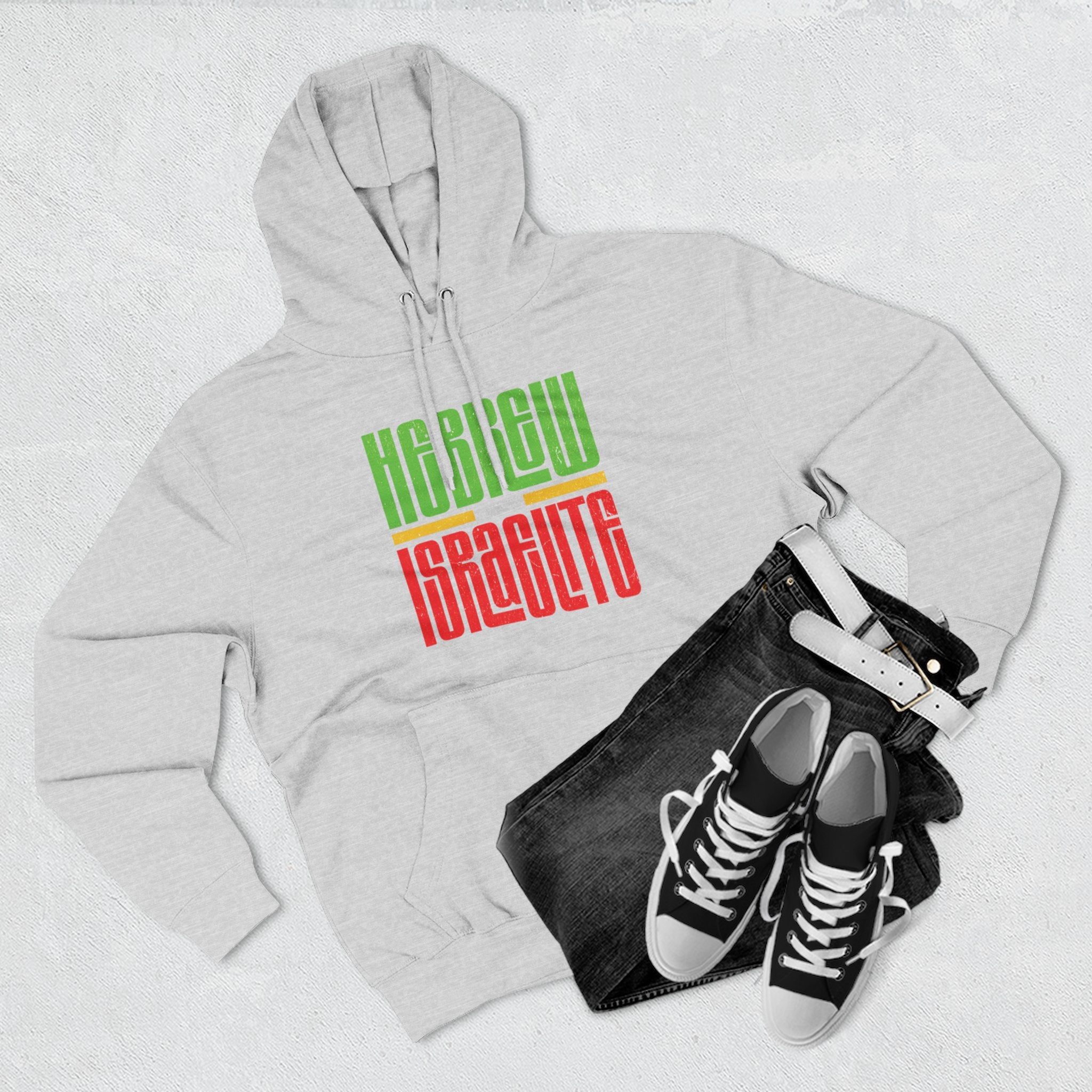 Hoodie — "Hebrew Israelite' Graphic Fleece Hoodie