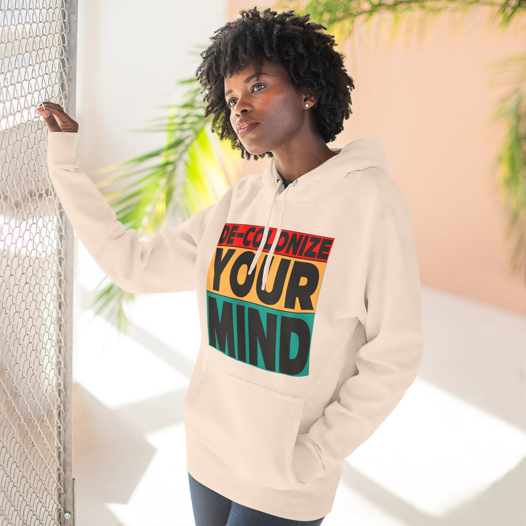 Decolonize Your Mind Hoodie — Bold Graphic Statement Pullover