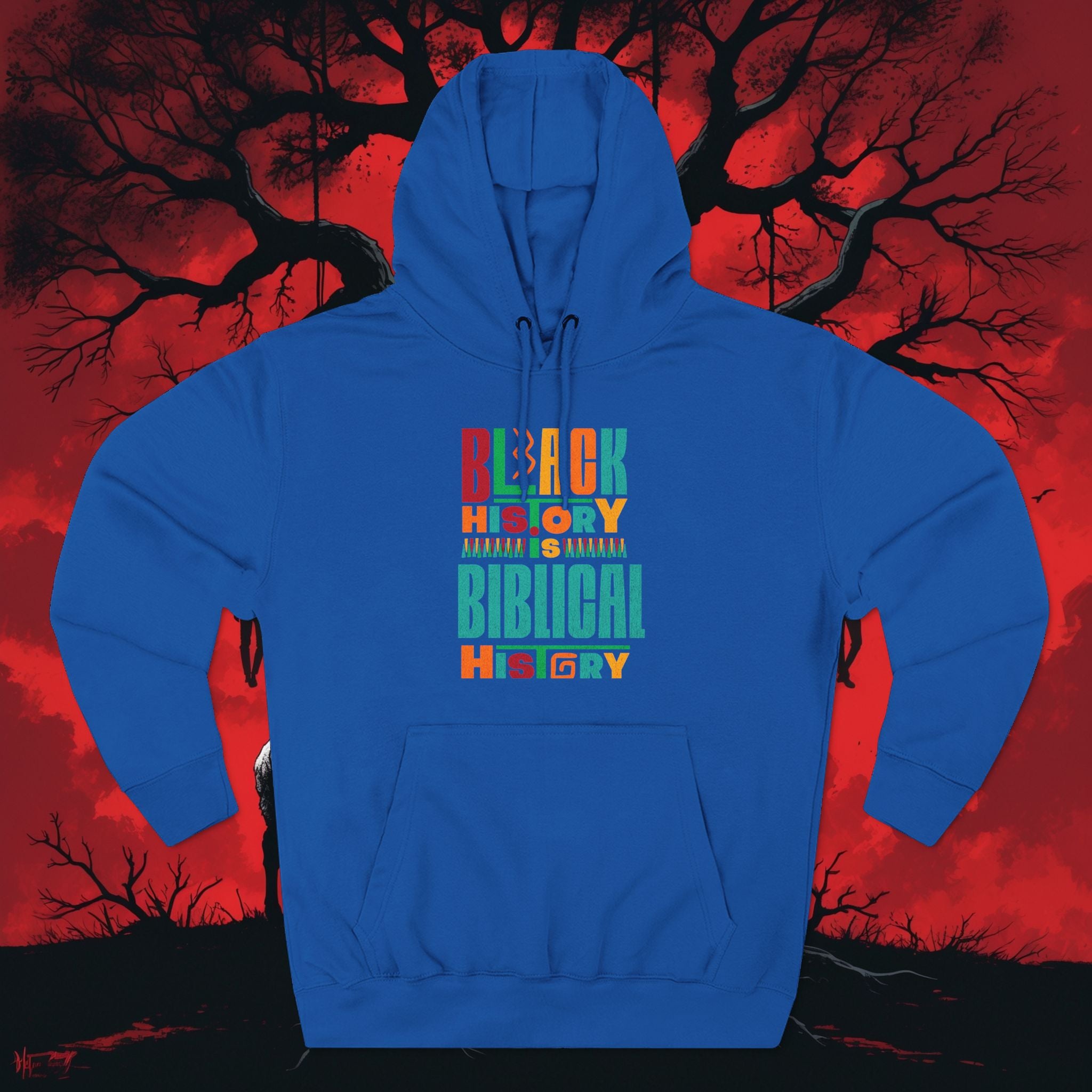 Biblical Black History Hoodie — " Fleece Pullover