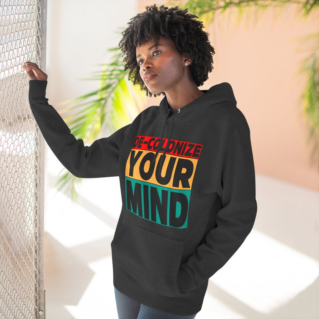 Decolonize Your Mind Hoodie — Bold Graphic Statement Pullover