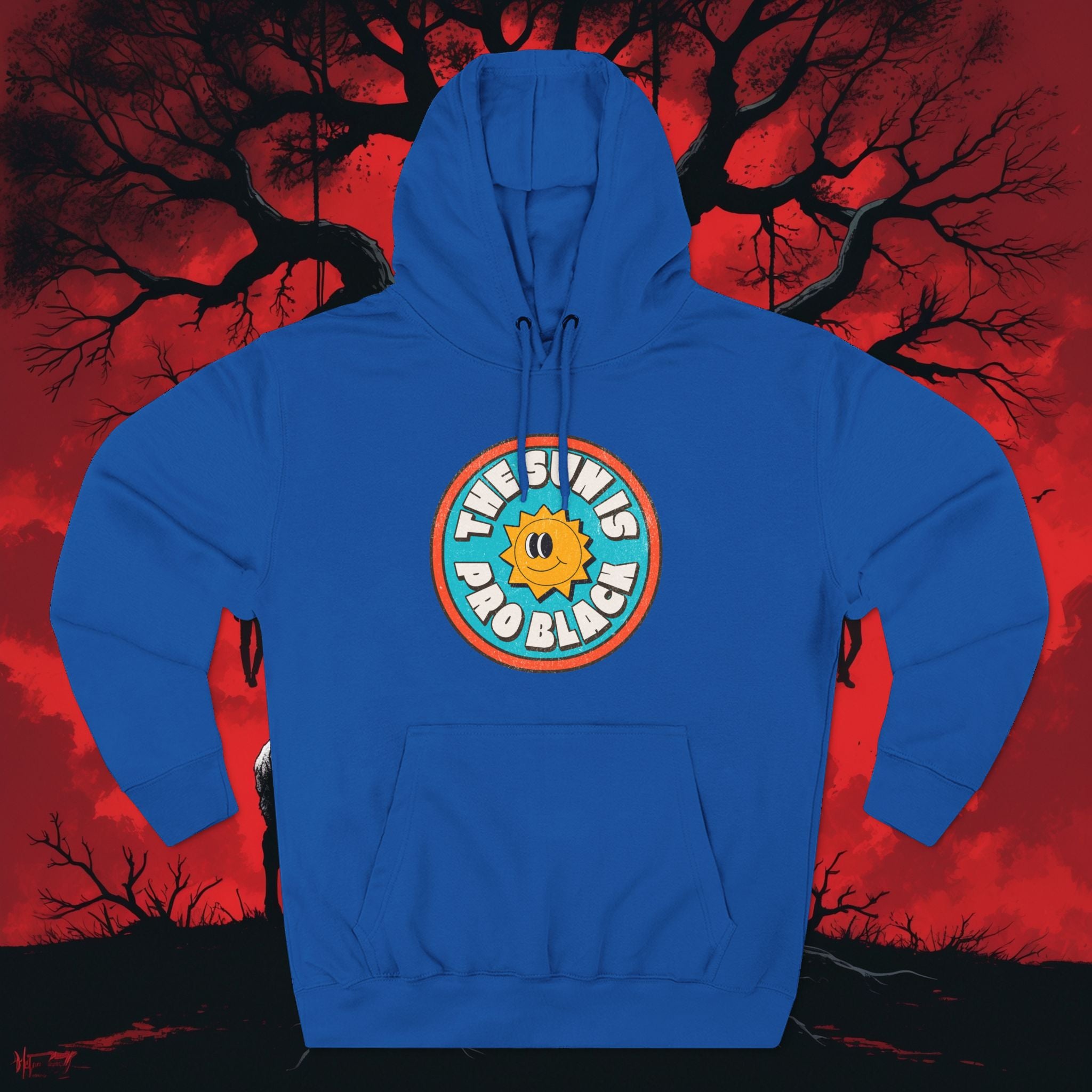 The Sun Is Pro Black – Graphic Fleece Pullover