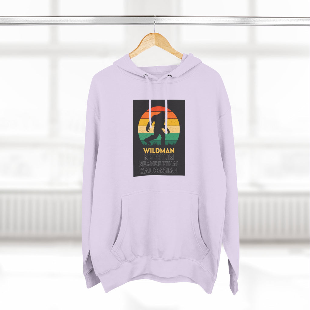 Wildman Graphic Hoodie —Retro Sunset Design