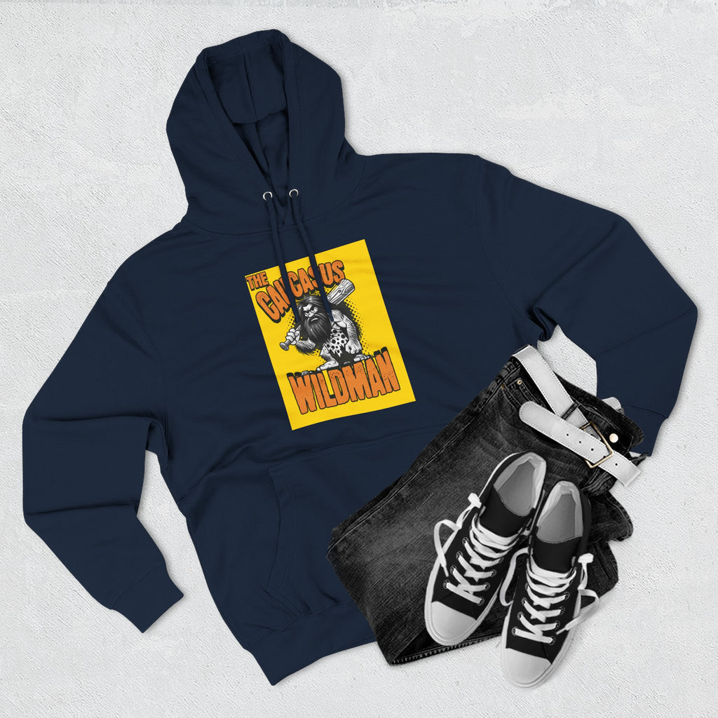 Hoodie — 'Caucasus Wildman' Graphic Fleece Hoodie