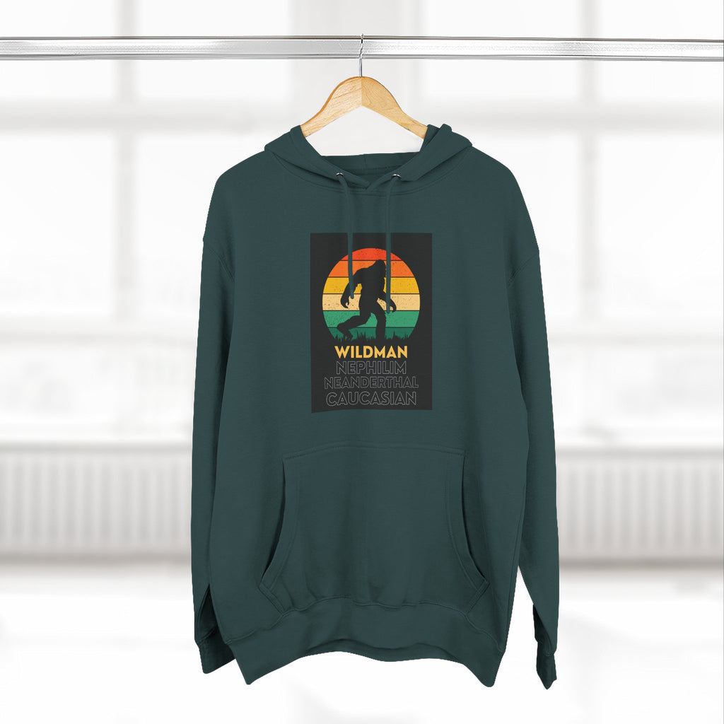 Wildman Graphic Hoodie —Retro Sunset Design