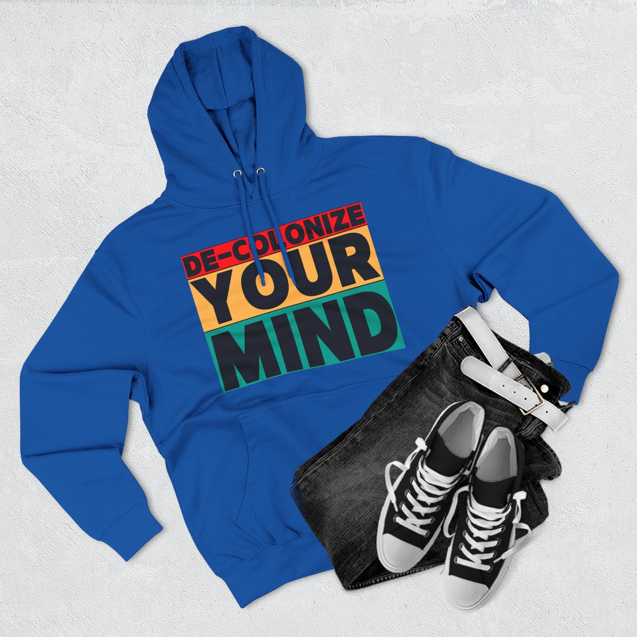 Decolonize Your Mind Hoodie — Bold Graphic Statement Pullover