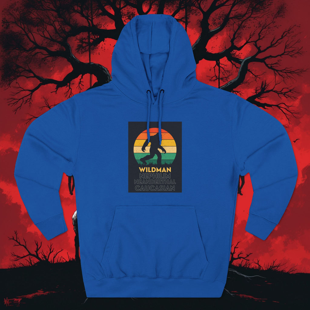 Wildman Graphic Hoodie —Retro Sunset Design