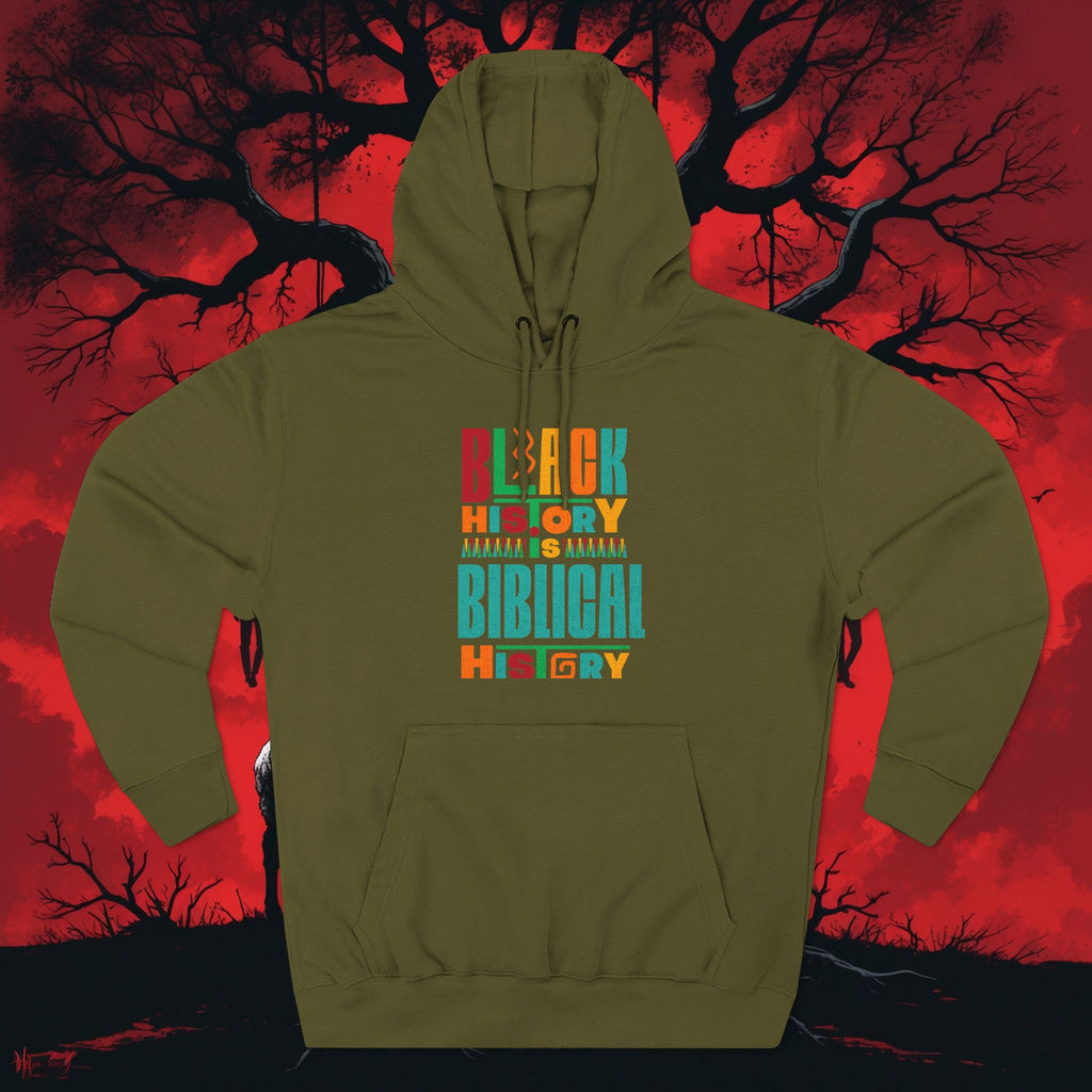 Biblical Black History Hoodie — " Fleece Pullover