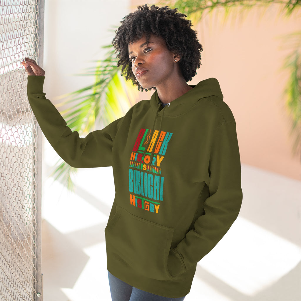 Biblical Black History Hoodie — " Fleece Pullover