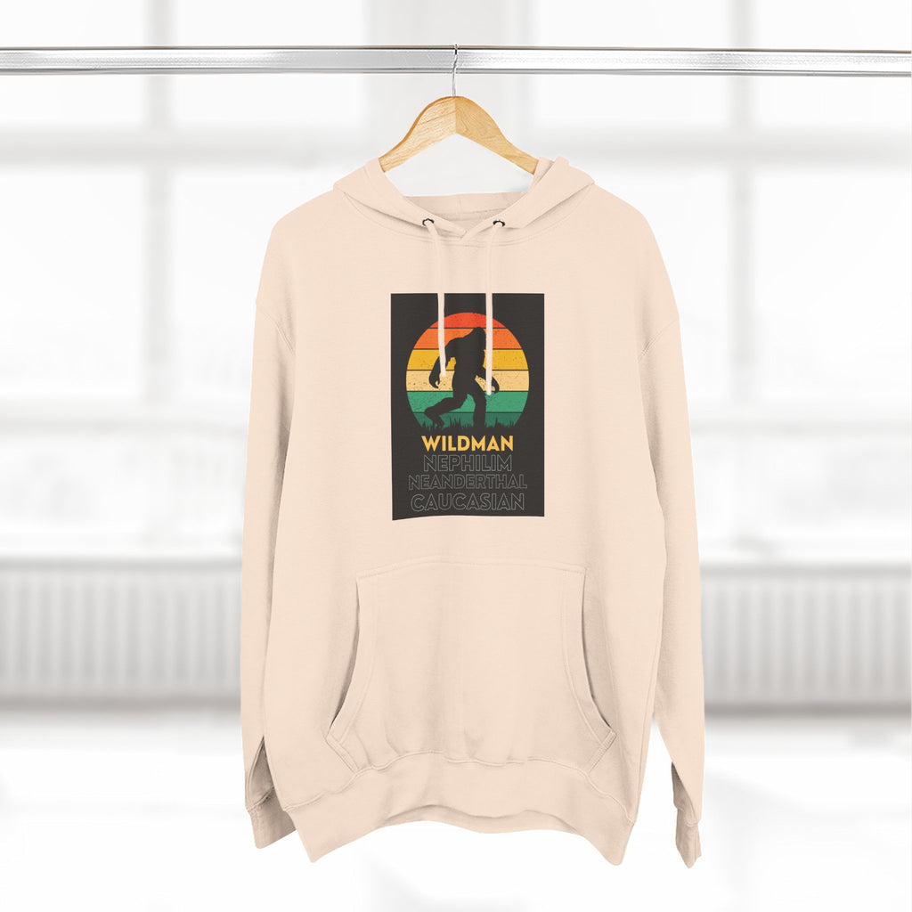 Wildman Graphic Hoodie —Retro Sunset Design