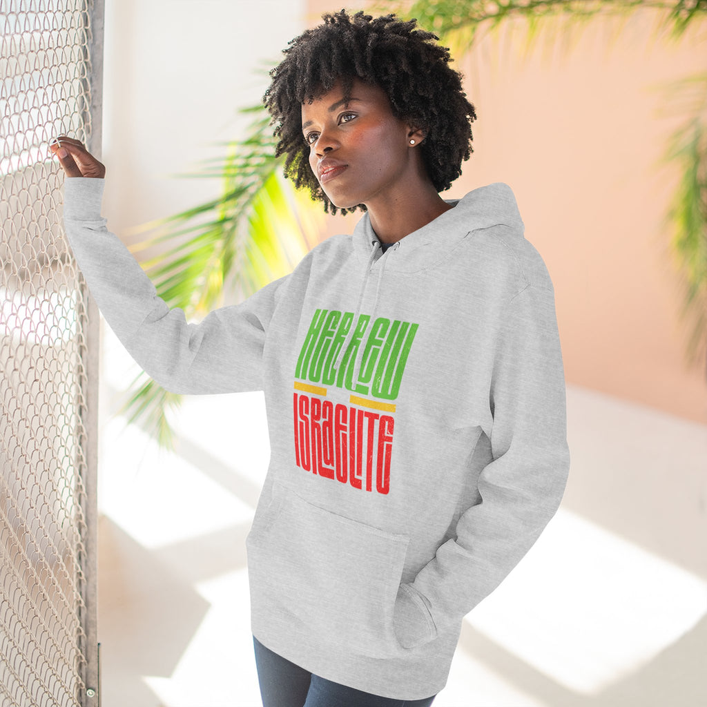 Hoodie — "Hebrew Israelite' Graphic Fleece Hoodie