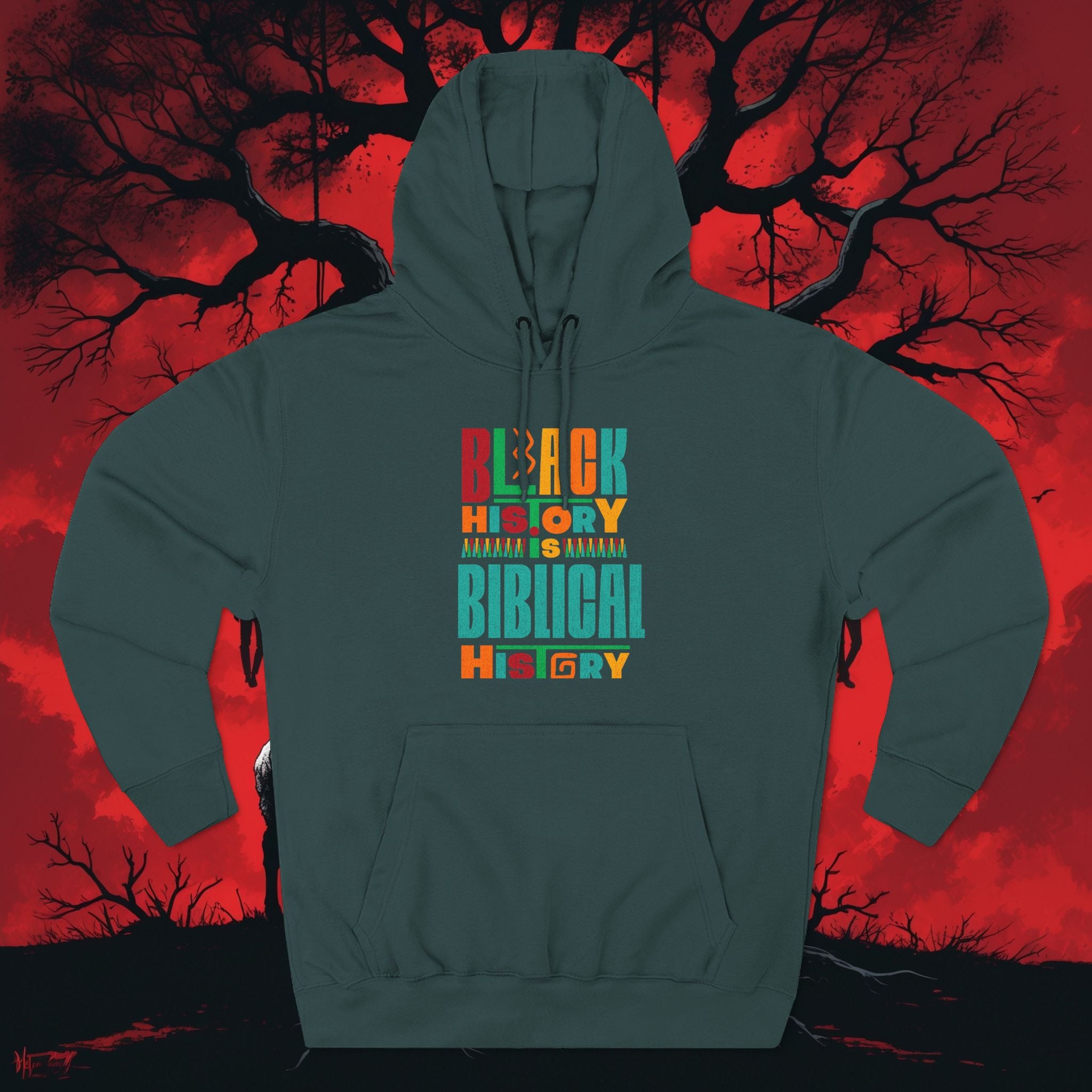 Biblical Black History Hoodie — " Fleece Pullover